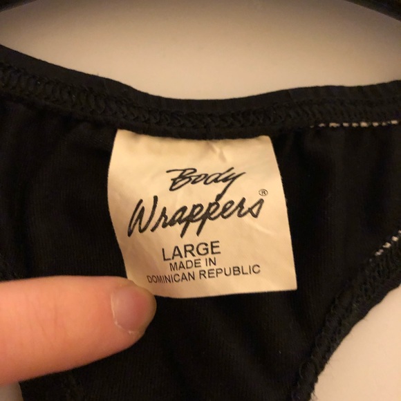 Kids Girls Body Wrappers Dance Black Tank Top - Picture 4 of 4